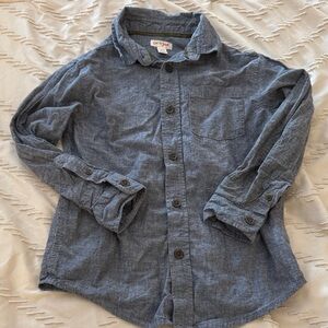 Cat & Jack Boy’s Casual Blue Chambray Shirt